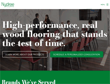 Tablet Screenshot of nydreeflooring.com